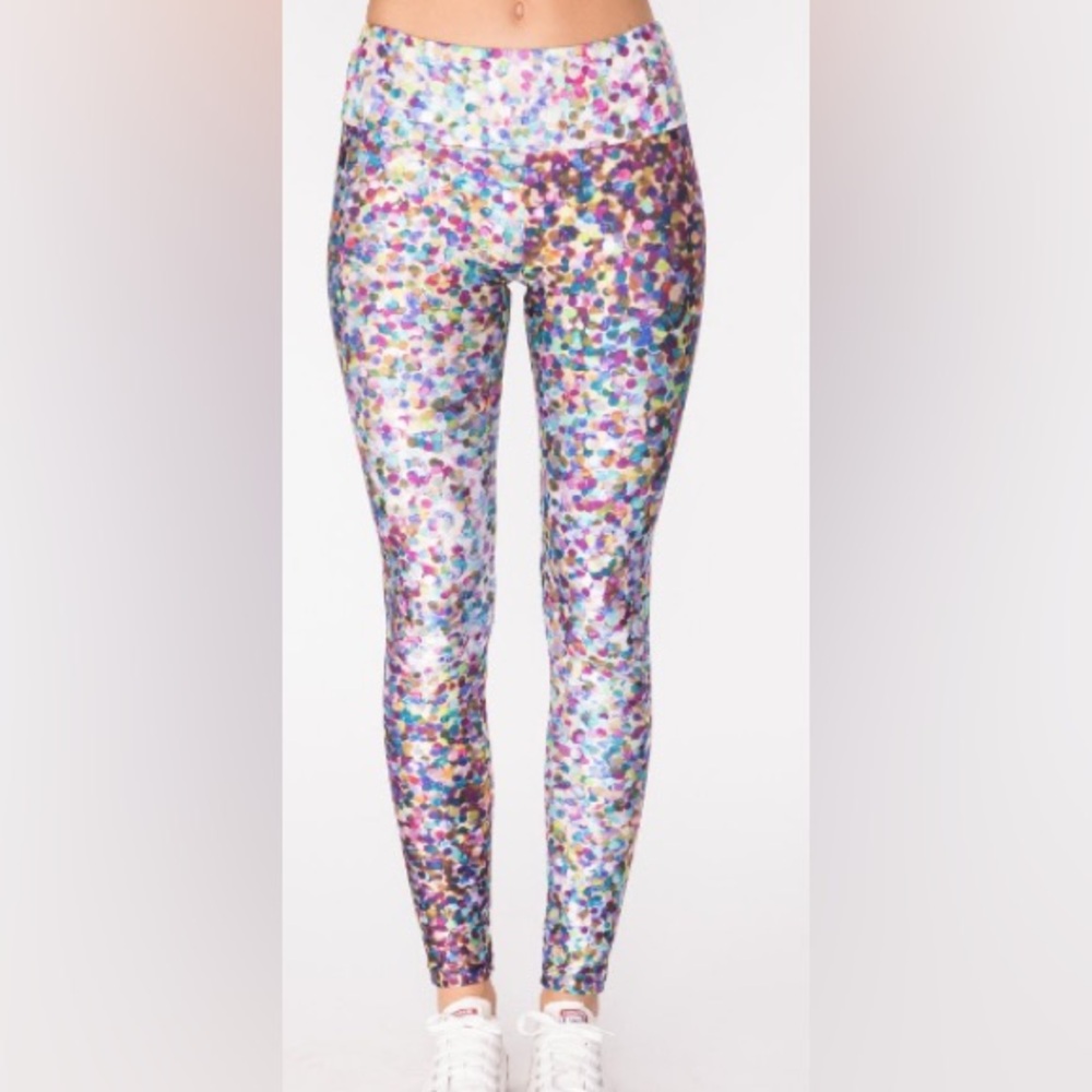 Goldsheep Women’s Pink Party Glitter Leggins